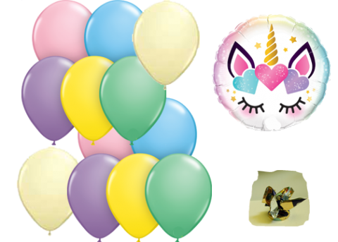 Unicorn Pastels 12 -Pick Up | Balloons Appleton Pick-Up